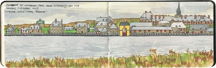 Louisbourg sketch by Chandler O'Leary