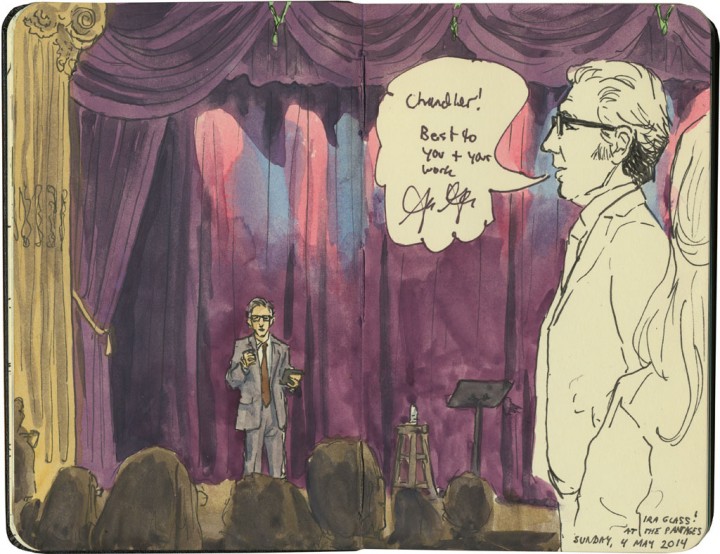 Ira Glass sketch by Chandler O'Leary