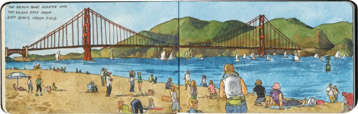 Golden Gate Bridge sketch by Chandler O'Leary