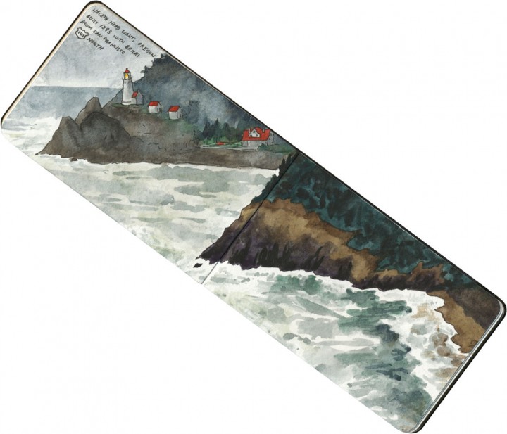 Heceta Head Lighthouse sketch by Chandler O'Leary