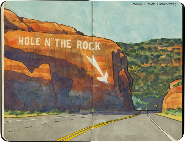 "Hole n' the Rock" sketch by Chandler O'Leary