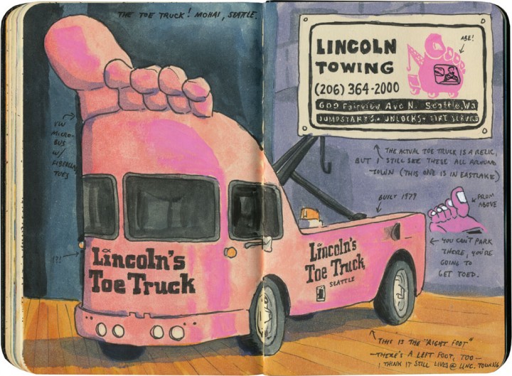 "Toe Truck" sketch by Chandler O'Leary