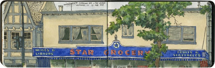 Star Grocery sketch by Chandler O'Leary