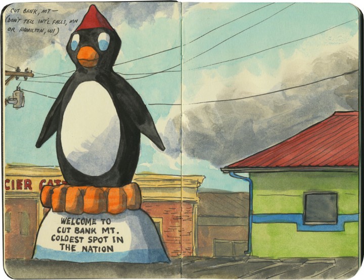 Cut Bank Penguin sketch by Chandler O'Leary