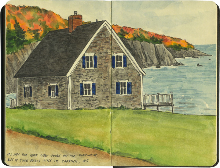Cape Breton sketch by Chandler O'Leary