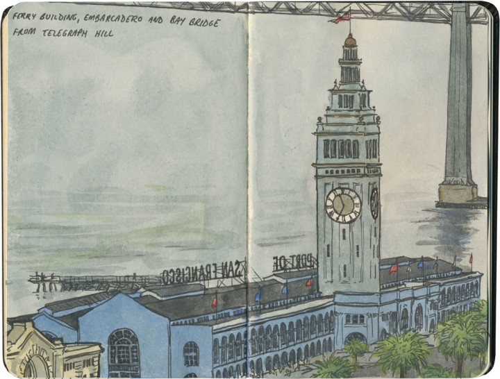 San Francisco sketch by Chandler O'Leary