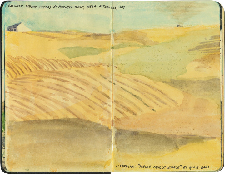 Palouse sketch by Chandler O'Leary