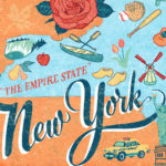 Detail of New York illustration by Chandler O'Leary