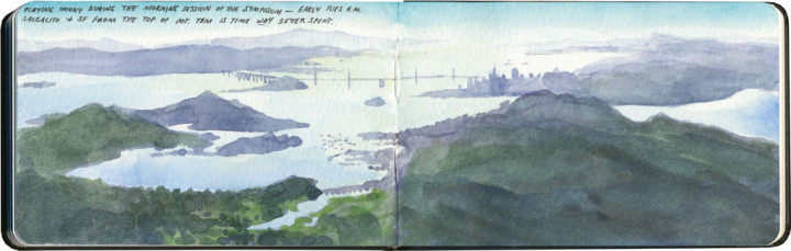 San Francisco Bay area sketch by Chandler O'Leary