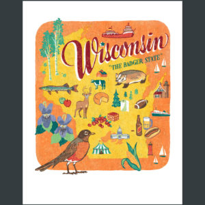 Wisconsin illustration by Chandler O'Leary