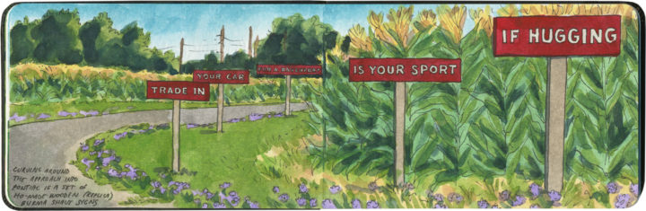 Route 66 Burma Shave sketch by Chandler O'Leary