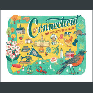 Connecticut illustration by Chandler O'Leary