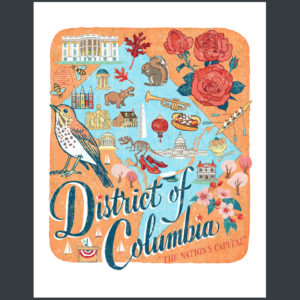 District of Columbia (Washington, DC) illustration by Chandler O'Leary