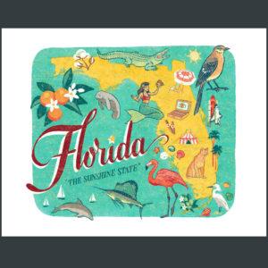 Florida illustration by Chandler O'Leary
