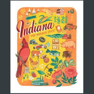 Indiana illustration by Chandler O'Leary