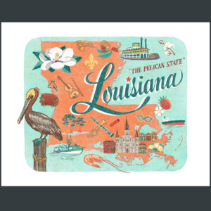 Louisiana illustration by Chandler O'Leary