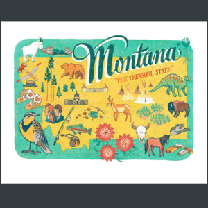 Montana illustration by Chandler O'Leary