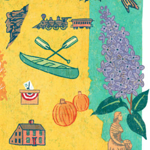 Detail of New Hampshire illustration by Chandler O'Leary