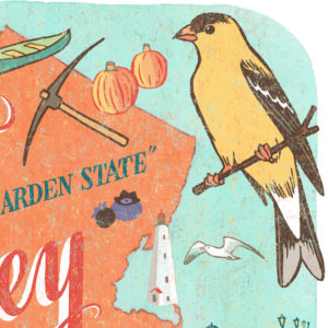 Detail of New Jersey illustration by Chandler O'Leary