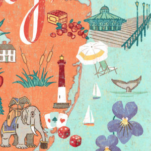 Detail of New Jersey illustration by Chandler O'Leary