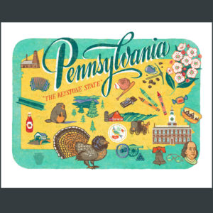Pennsylvania illustration by Chandler O'Leary