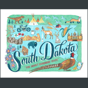 South Dakota illustration by Chandler O'Leary