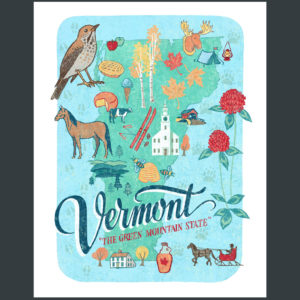 Vermont illustration by Chandler O'Leary