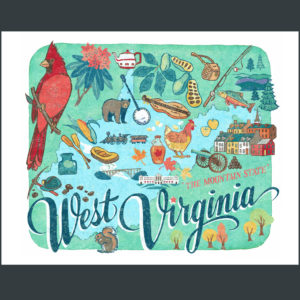 West Virginia illustration by Chandler O'Leary