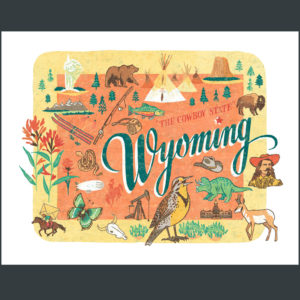 Wyoming illustration by Chandler O'Leary
