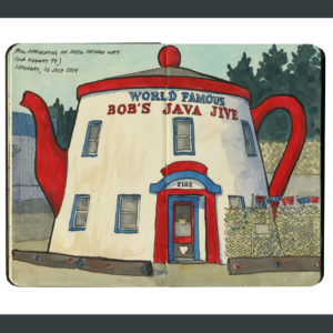 Bob's Java Jive sketchbook print by Chandler O'Leary