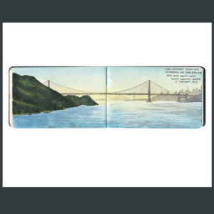 Golden Gate sketchbook print by Chandler O'Leary