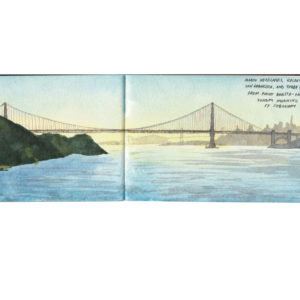 Golden Gate sketchbook print by Chandler O'Leary