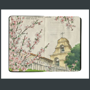 California Mission sketchbook print by Chandler O'Leary