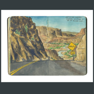 Rio Grande sketchbook print by Chandler O'Leary