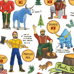 Detail of Pauls and Babes illustration by Chandler O'Leary