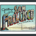 Greetings from San Francisco print illustrated and hand-lettered by Chandler O'Leary